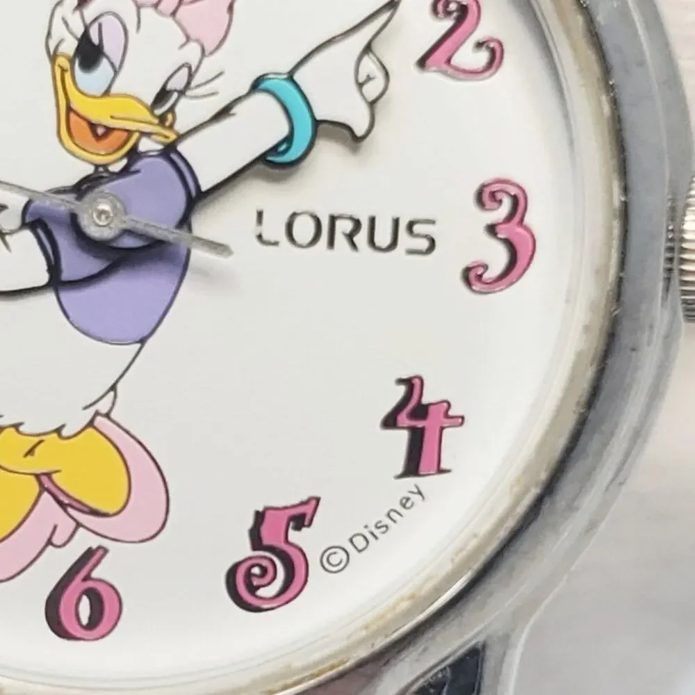 Disney X Lorus Daisy Duck ULTRA RARE VTG Denim Watch  H2F